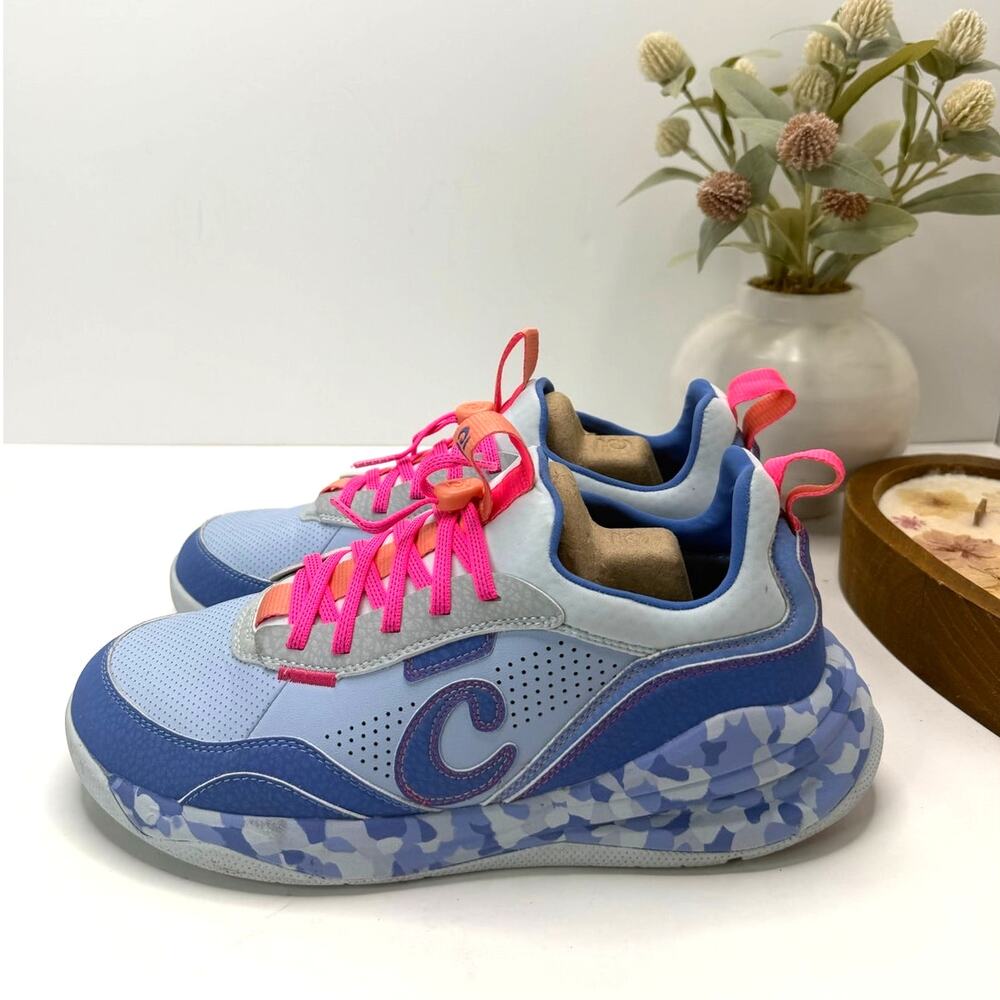 Clove Strada Classic WP Sneaker Nursing Healthcare Sky Blue Marble Women W8.5